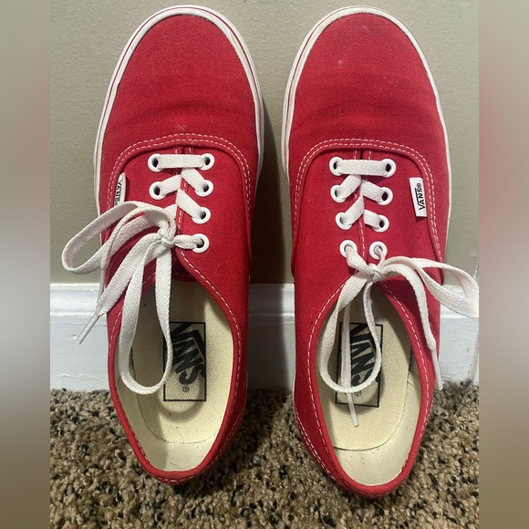 Red Authentic Vans - Picture 3 of 4
